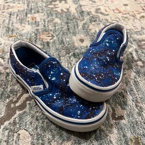 Vans Kids Galactic Glow Slip-On Skater Shoes